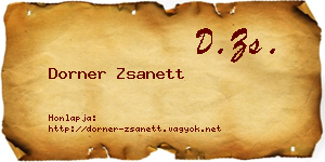 Dorner Zsanett névjegykártya